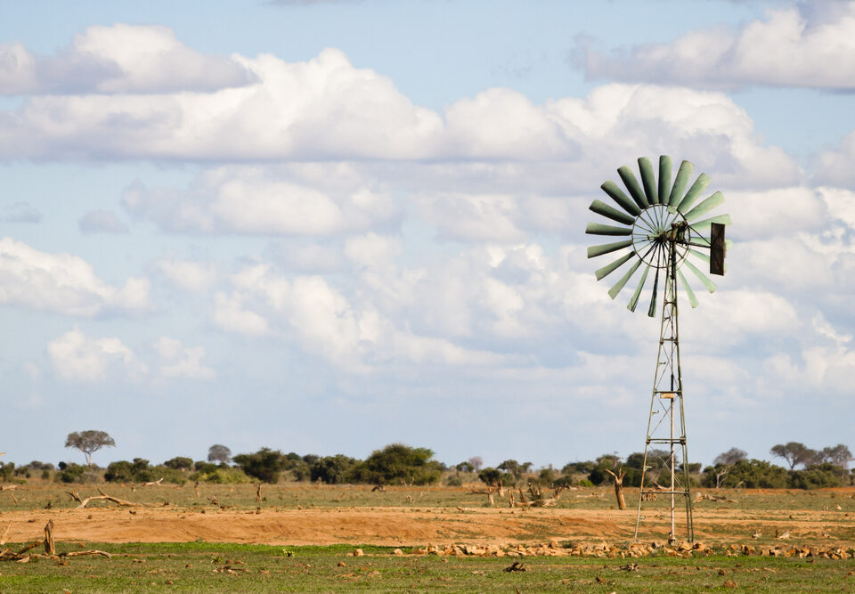 energy crisis, African,Landscape,With,A,Big,Wind,Turbine,For,Electricity